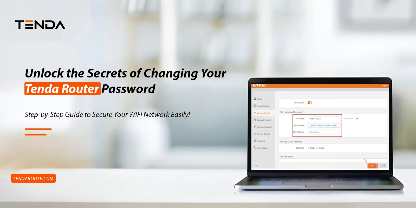 Change Tenda Router Password